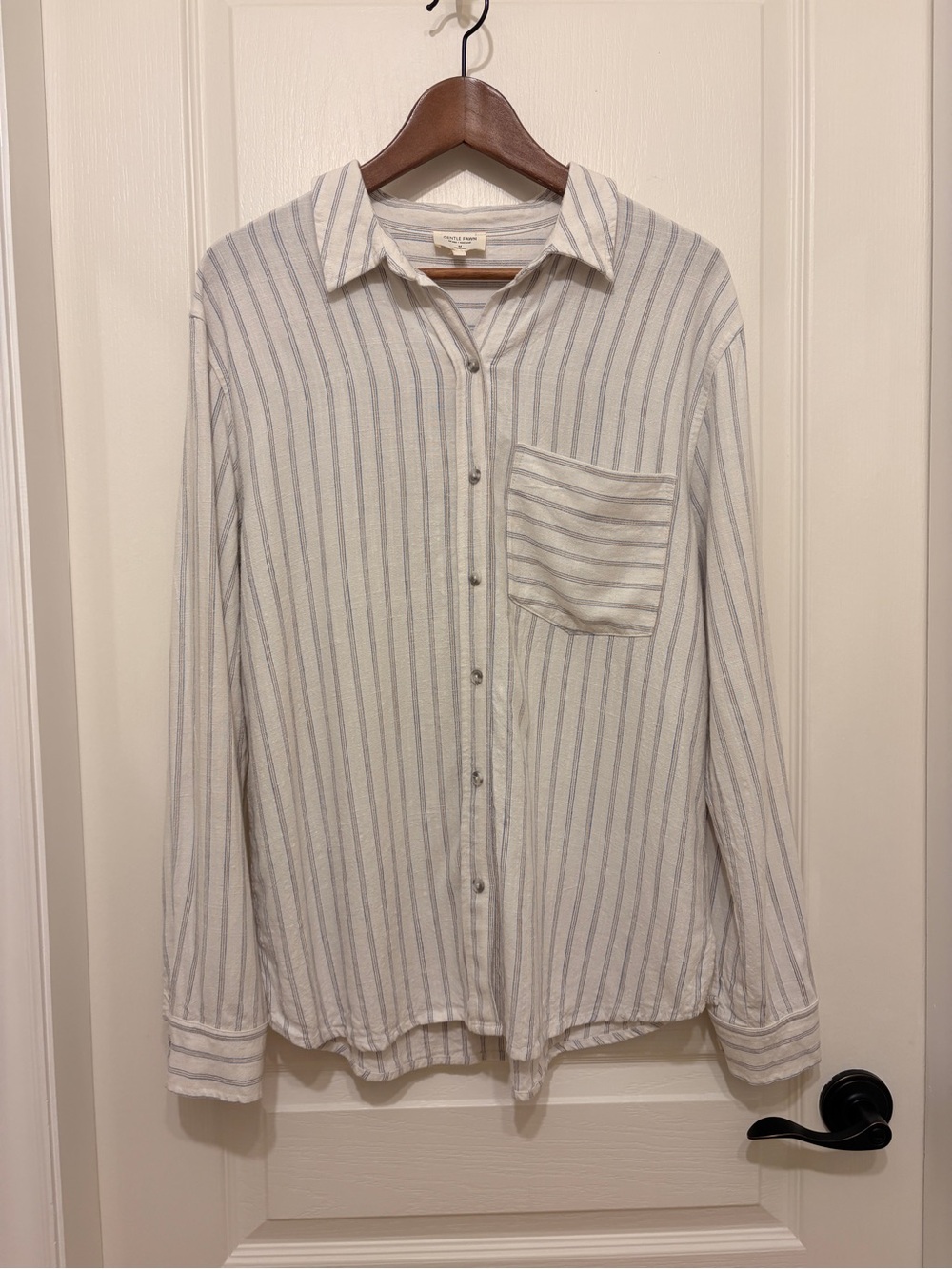 Gentle Fawn Striped Button-Down linen blend shirt